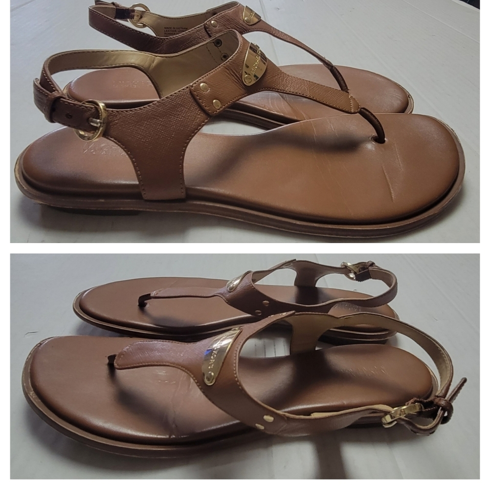 MICHAEL KORS Leather Sandals - Picture 4 of 13